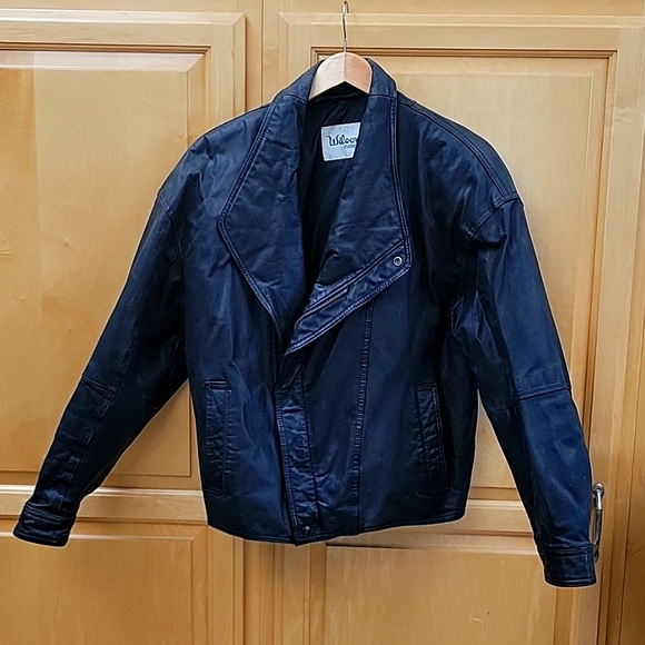 Vintage 80's genuine leather jacket - Picture 1 of 9